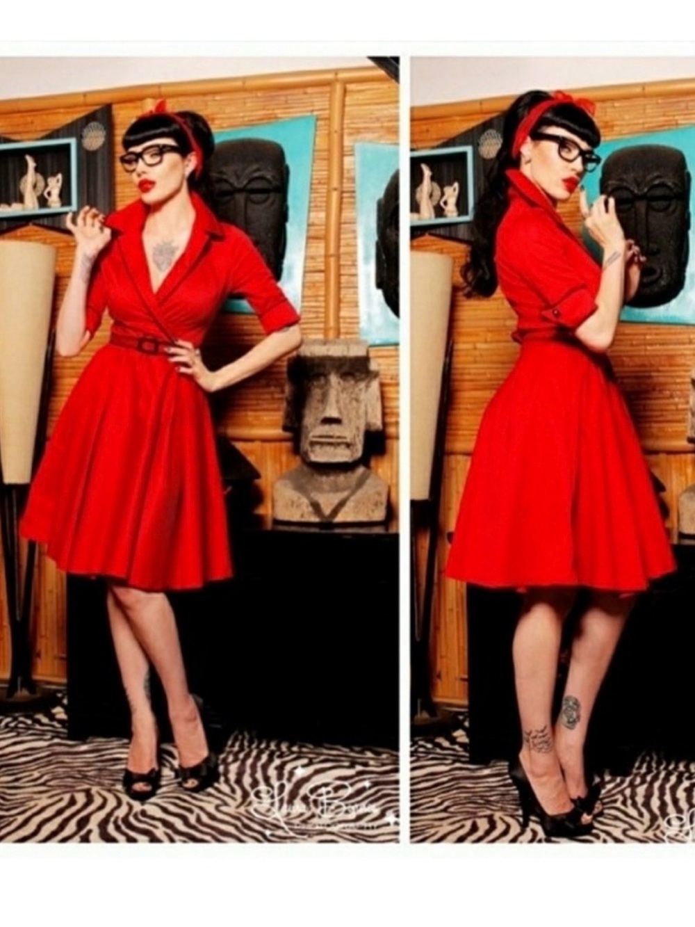 Swing dress pinup rare collectible Micheline Pitt